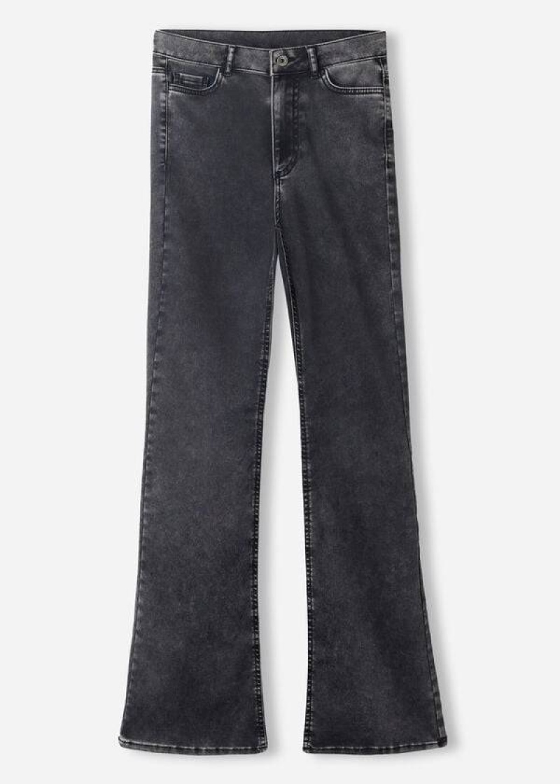 Calzedonia Flared Jeans Damen Grau | DE1596DN